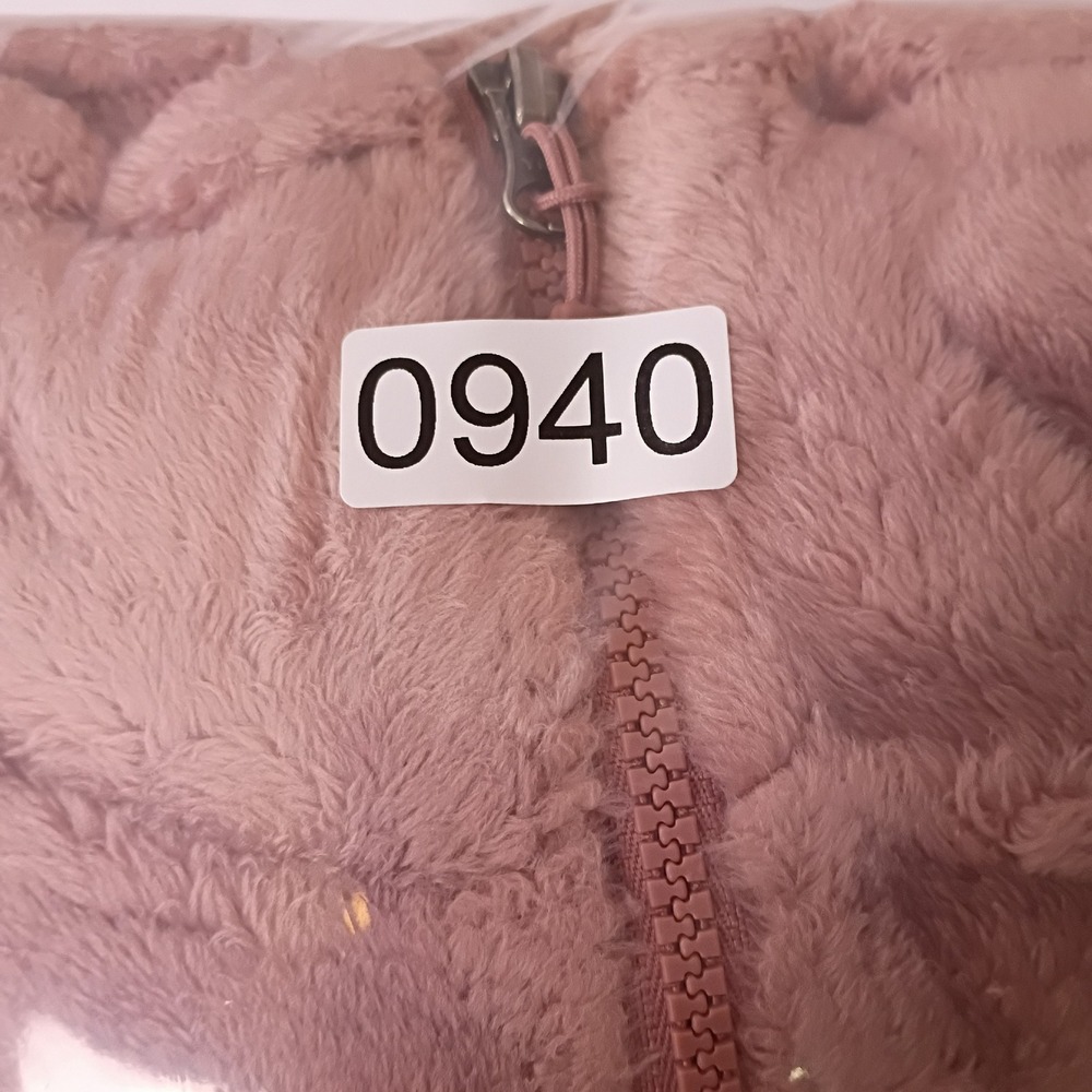 32 Degrees Heat Womens Dusty Rose Pink Plush Faux Fur Fleece Full Zip Jacket S - Picture 10 of 10
